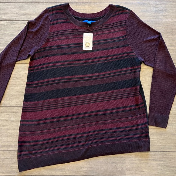 Apt. 9 Sweaters - 🆕 Apt 9 sweater, XL burgundy/black, NWT